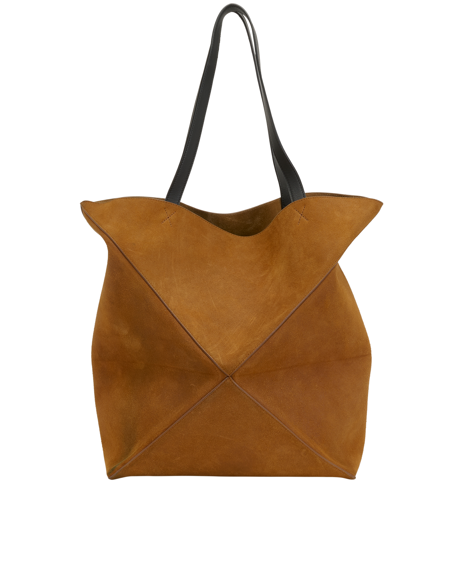 Puzzle Fold Tote L, &pound;750, Handbags, Brown, Suede, Back view